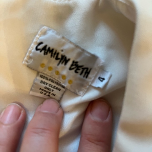 Camilyn Beth Cocktail Black and White Bow Dress 4 - Picture 5 of 7